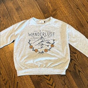 Wanderlust Women's Gray Sweatshirt
